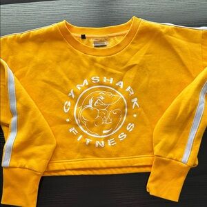 Gymshark Yellow Cropped Sweatshirt